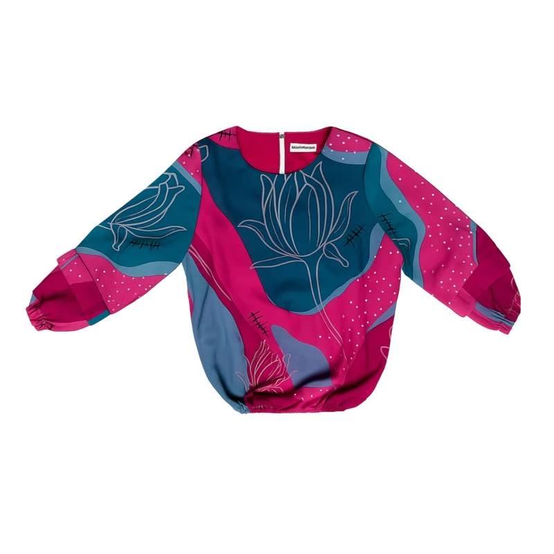 بلوز آستین بلند دخترانه مدل ۱۳۶۷۵۲