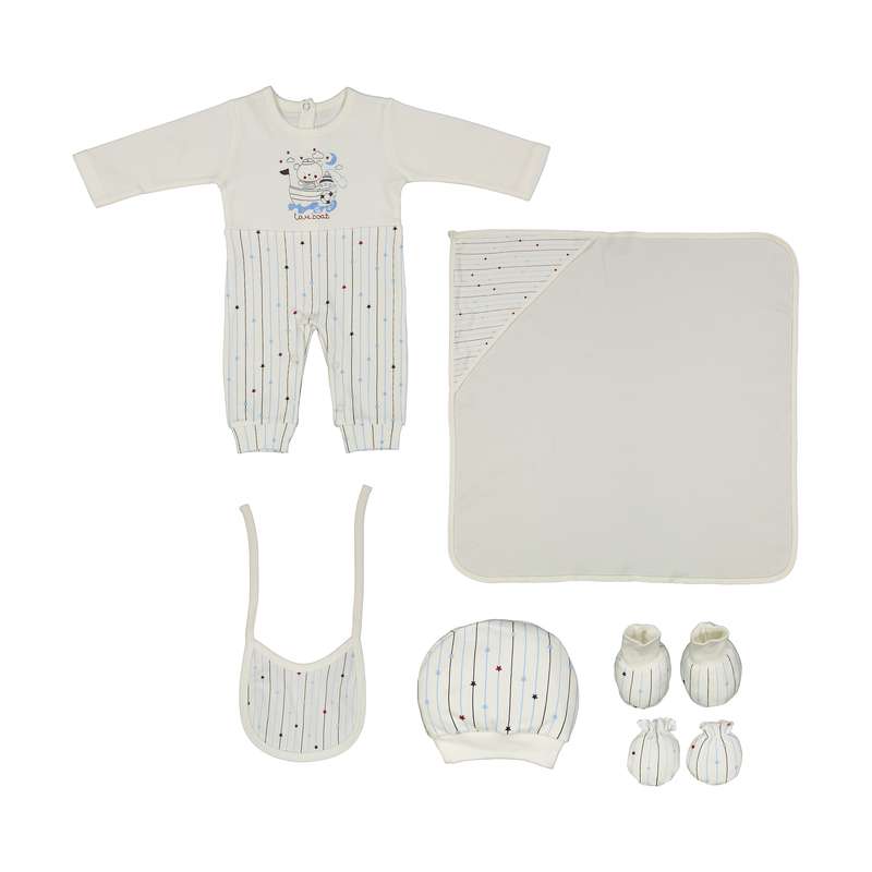 ست 7 تکه لباس نوزادی پاپو مدل ستاره