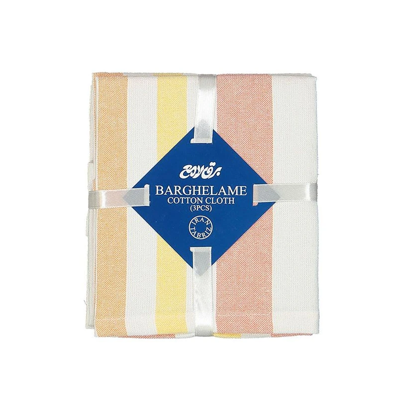 دستمال آشپزخانه برق لامع مدل مربع کد B40 مجموعه 3 عددی