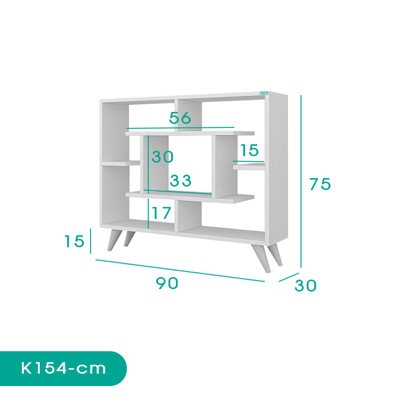 کتابخانه اسمردیس مدل K154 - MDF