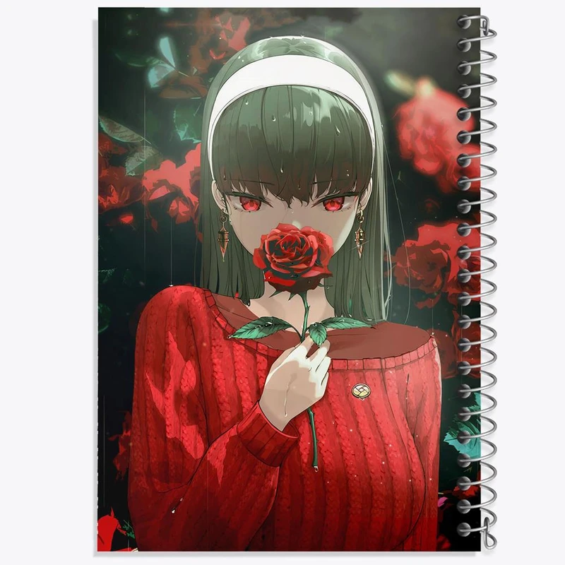 دفتر شطرنجی 50 برگ خندالو طرح یور فورجر انیمه اسپای ایکس فمیلی Spy x Family کد 17674