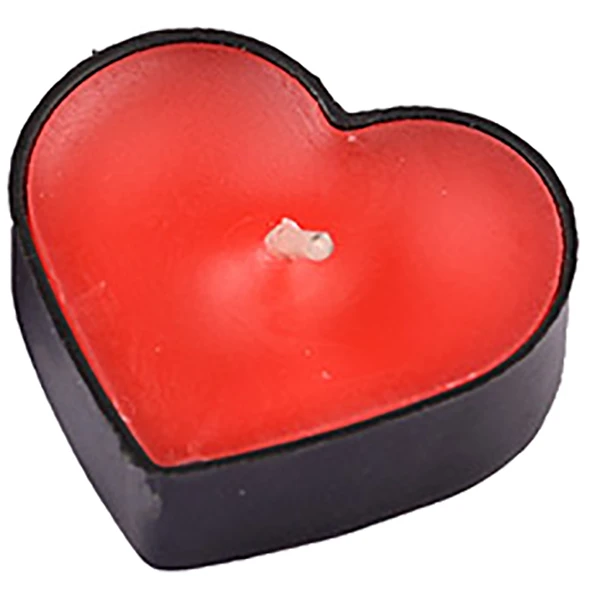 شمع وارمر طرح قلب کد 10050 بسته 50 عددی