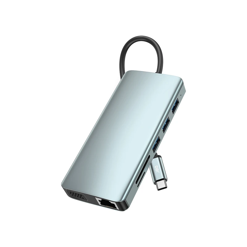  هاب اکسترنال 12 پورت USB-C جی بی کیو مدل HDT-121