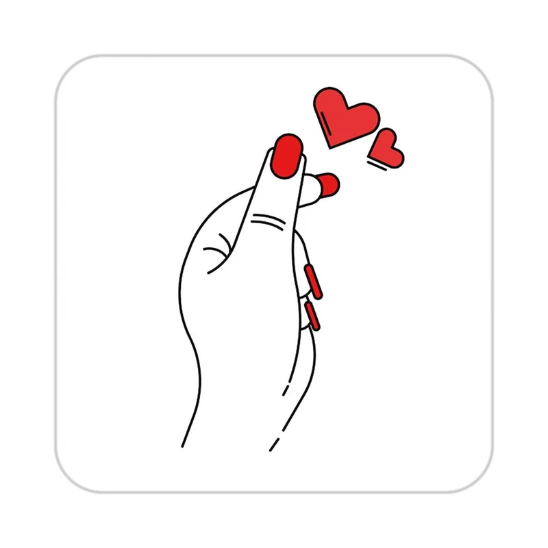 زیر لیوانی کاکتی طرح عاشقانه مدل mp37332