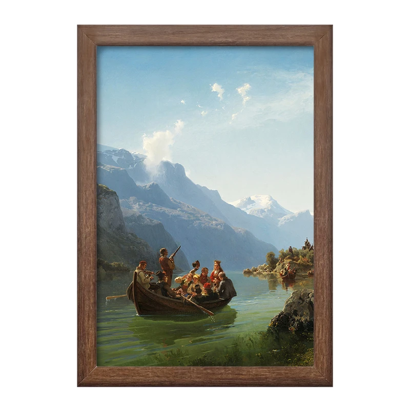 تابلو خندالو طرح نقاشی صفوف عروس در هاردانگرفورد اثر آدولف تایدمند کد F12329