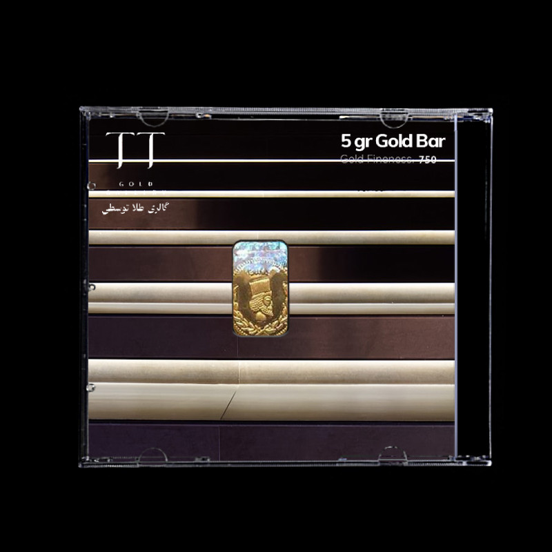 شمش طلا 18 عیار گالری طلا توسطی مدل 33296D