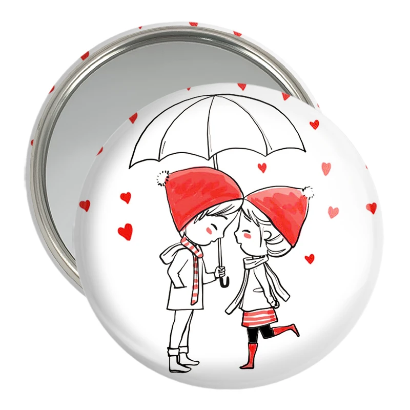 آینه جیبی خندالو مدل عاشقانه کد 27123