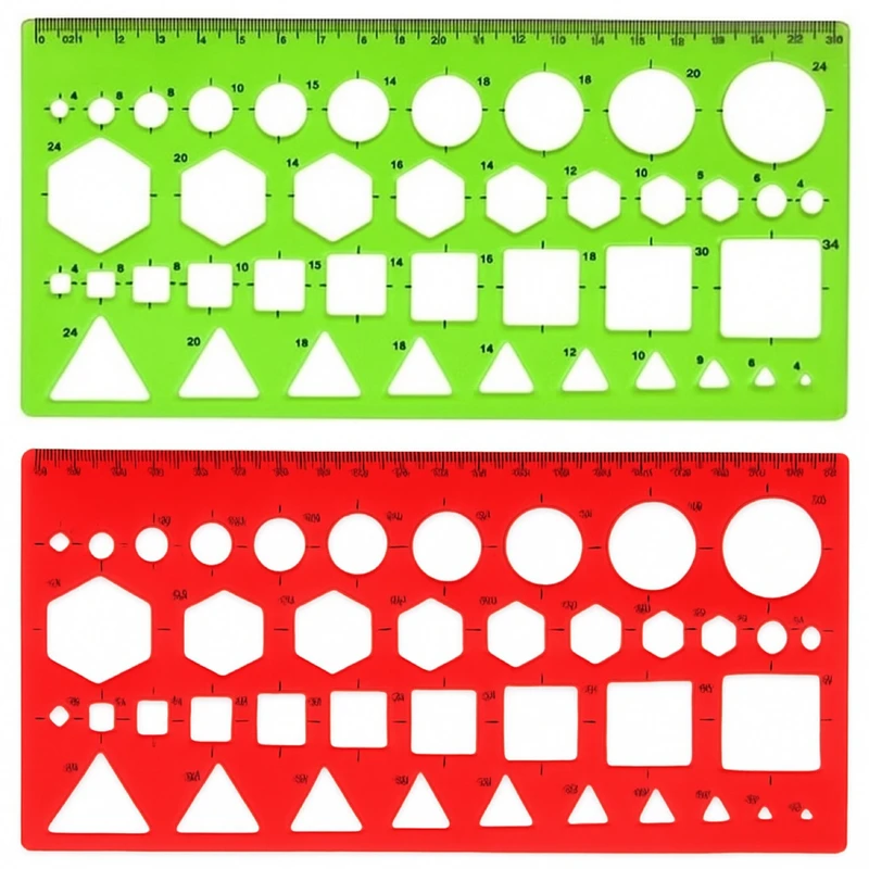 شابلون مدل اشکال هندسی ژله ای بسته ۲ عددی