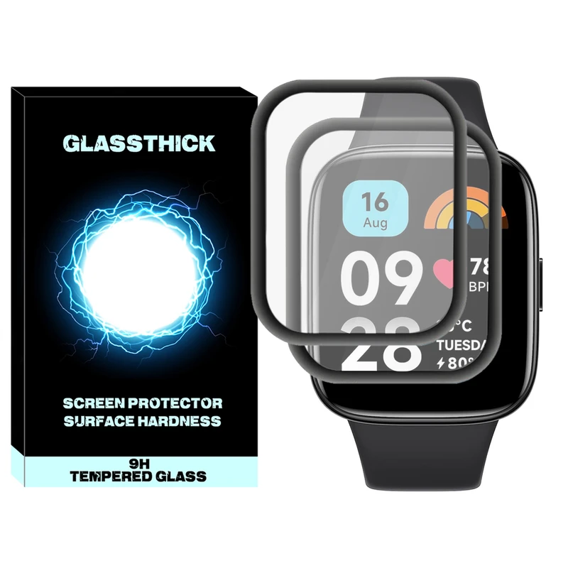 محافظ صفحه نمایش نانو گلستیک مدل Pmma-GL مناسب برای ساعت هوشمند شیائومی Redmi Watch 3 / Watch 3 Active بسته دو عددی