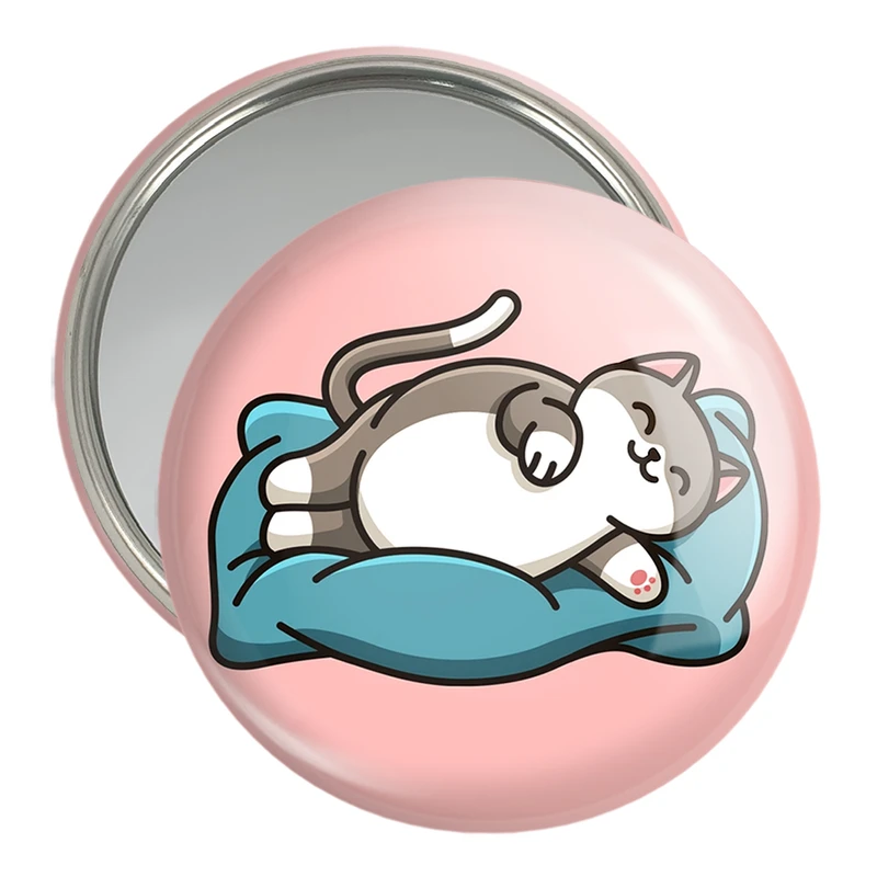 آینه جیبی خندالو مدل حیوانات بامزه گربه کد 28377