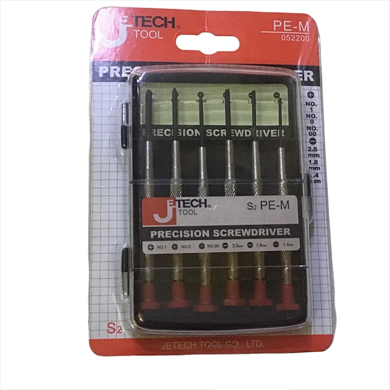 پیچ گوشتی جتک مدل pe بسته 6 عددی