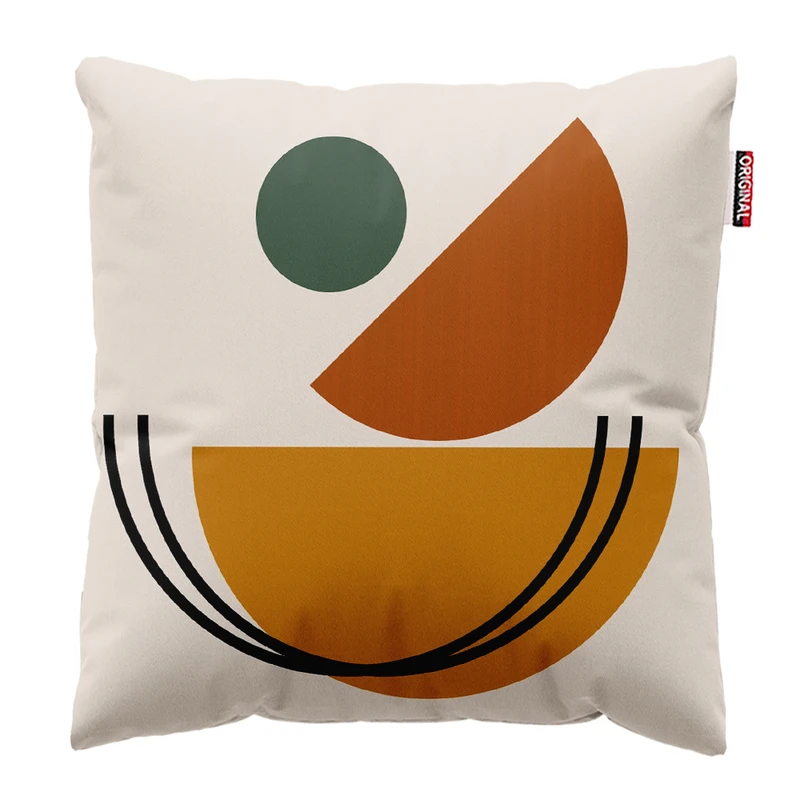 کوسن پاد آفرین مدل بوهو طرح مینیمال کد PK302931 سایز 30*30 سانتی متر