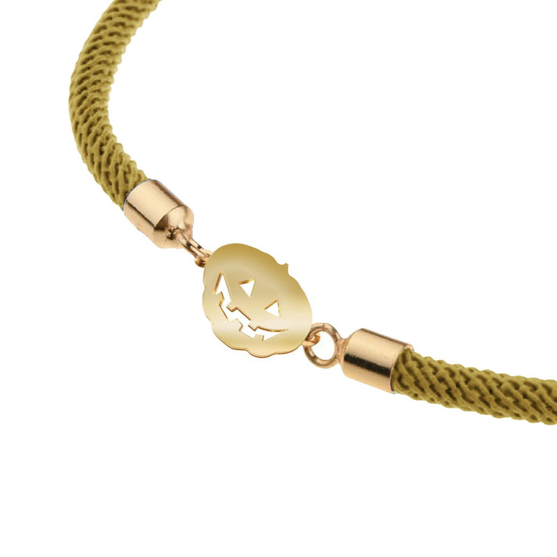 دستبند طلا 18 عیار زنانه مدوپد مدل کدو تنبل کد D14-10139