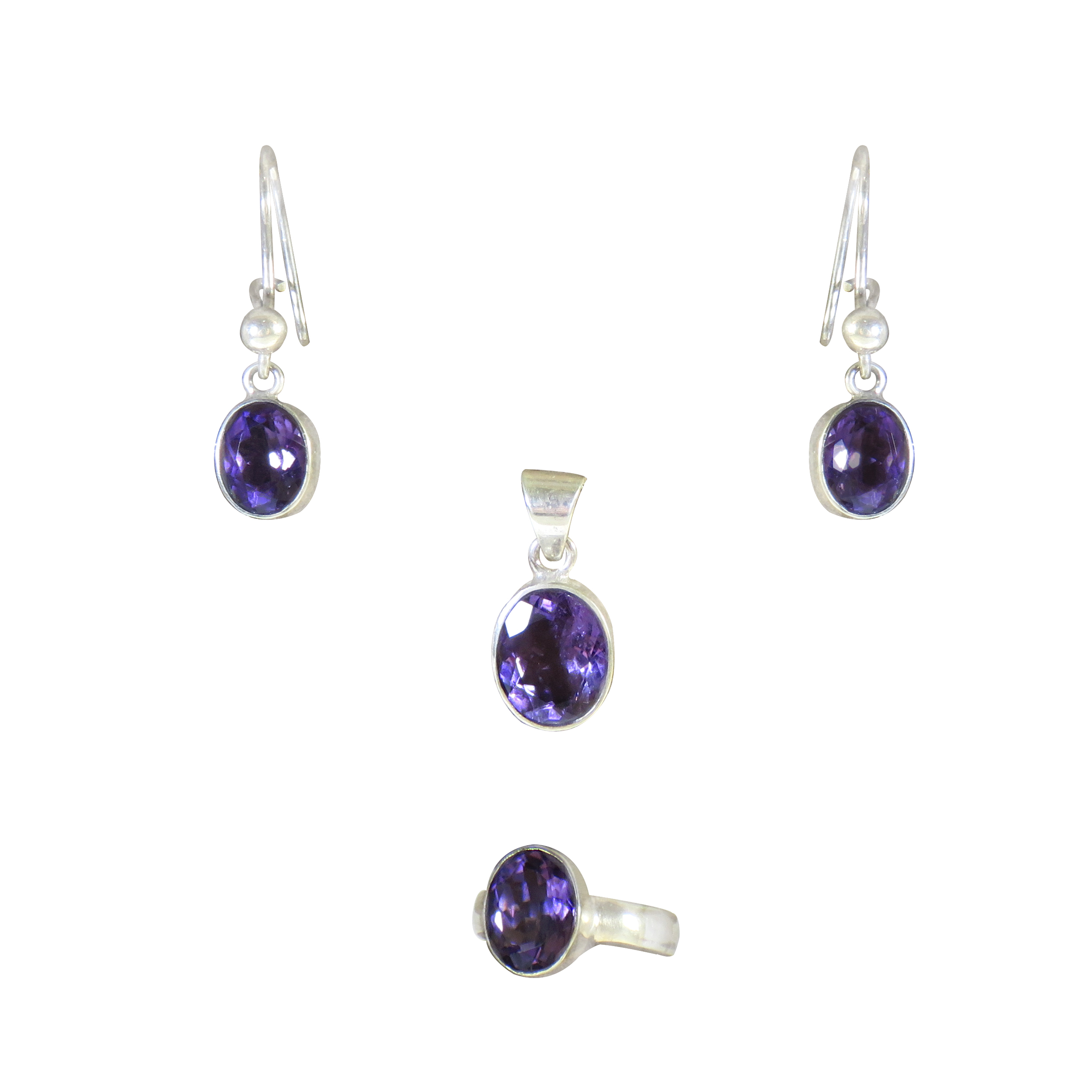 نیم ست نقره زنانه کد 2887