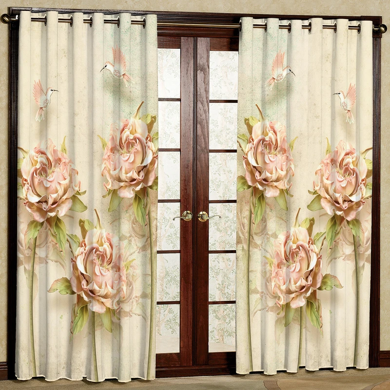 پرده مدل گل مخمل پانچی کد 1301 سایز 200x140 سانتی متر