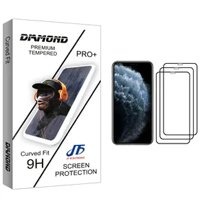 JF Diamond glass Screen Protector For Apple iPhone 11 Pro Pack Of 3
