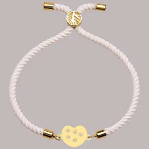 دستبند طلا 18 عیار زنانه الن نار طرح قلب و پنجه مدل N2969