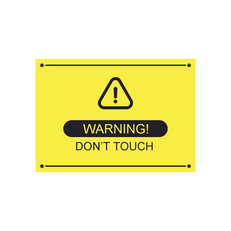 برچسب بدنه خودرو رایسان طرح warning کد st039