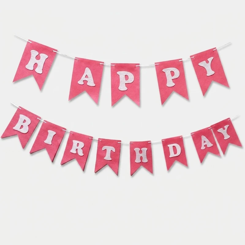 ریسه تولد نمدی مدل Happy Birthday