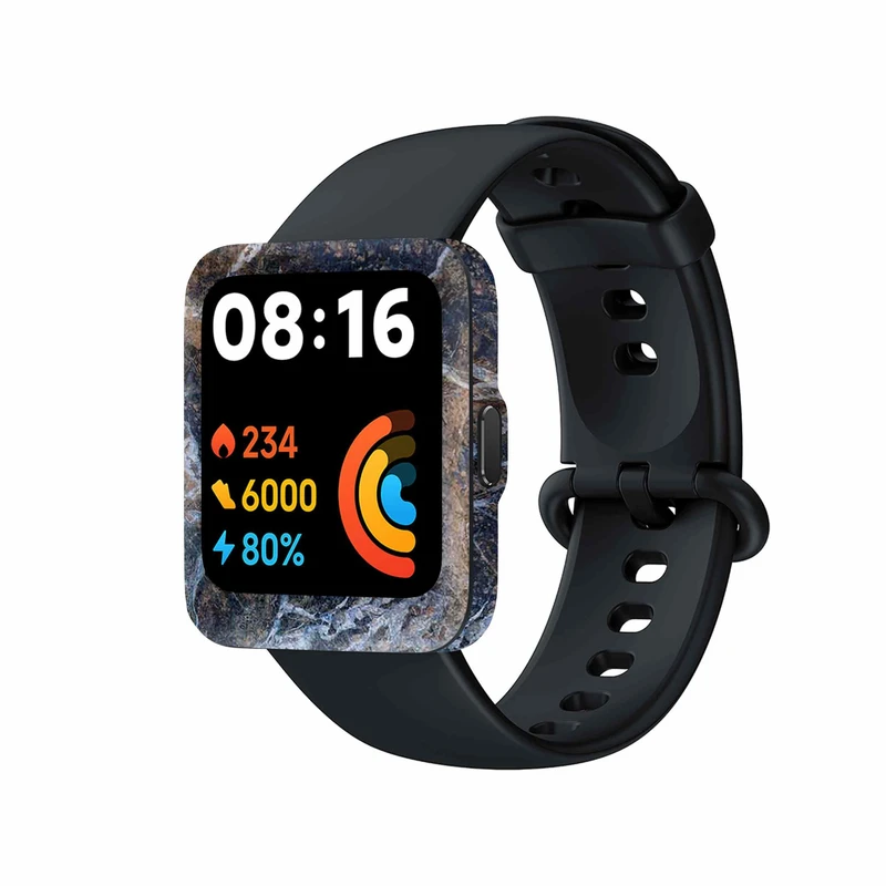 برچسب ماهوت طرح Earth_White_Marble مناسب برای ساعت هوشمند شیائومی Redmi Watch 2 Lite