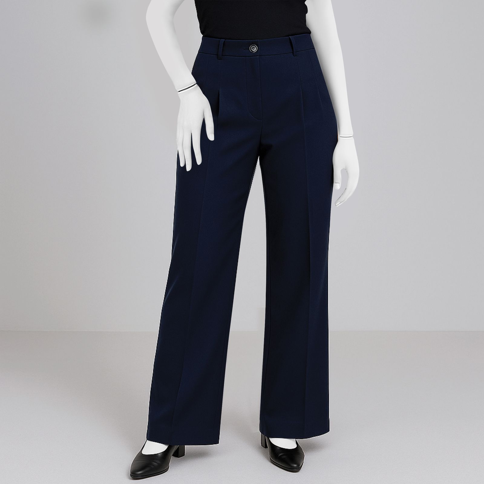 شلوار زنانه قرآنی مدل بگ دو پیله NVY - - 1