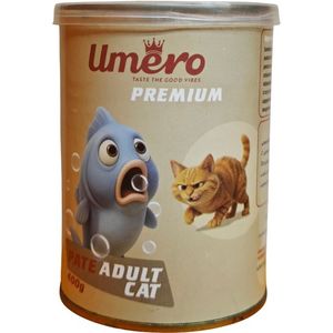 کنسرو غذای گربه بالغ اومرو مدل PATE ADULT CAT طعم ماهی وزن 400 گرم