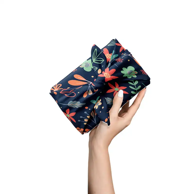 کاغذ کادو ترمه طراحان ایده مدل گل و برگ کد strm0109