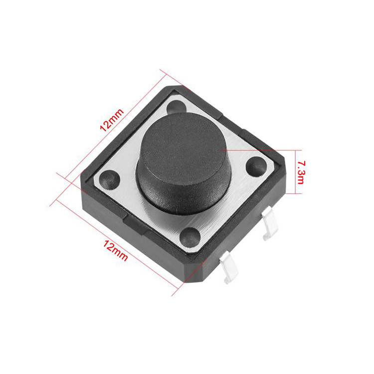 میکرو سوئیچ مدل Vertical-12×12×7.3-4P بسته 5 عددی