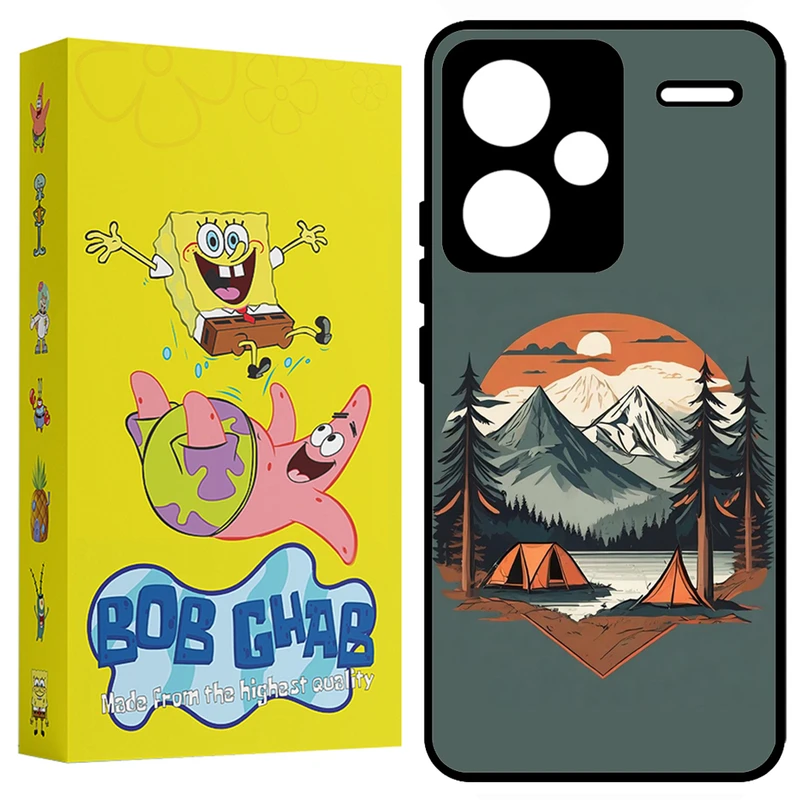 کاور باب قاب طرح طبیعت مدل BCPN13PL مناسب برای گوشی موبایل شیائومی Redmi Note 13 Pro Plus