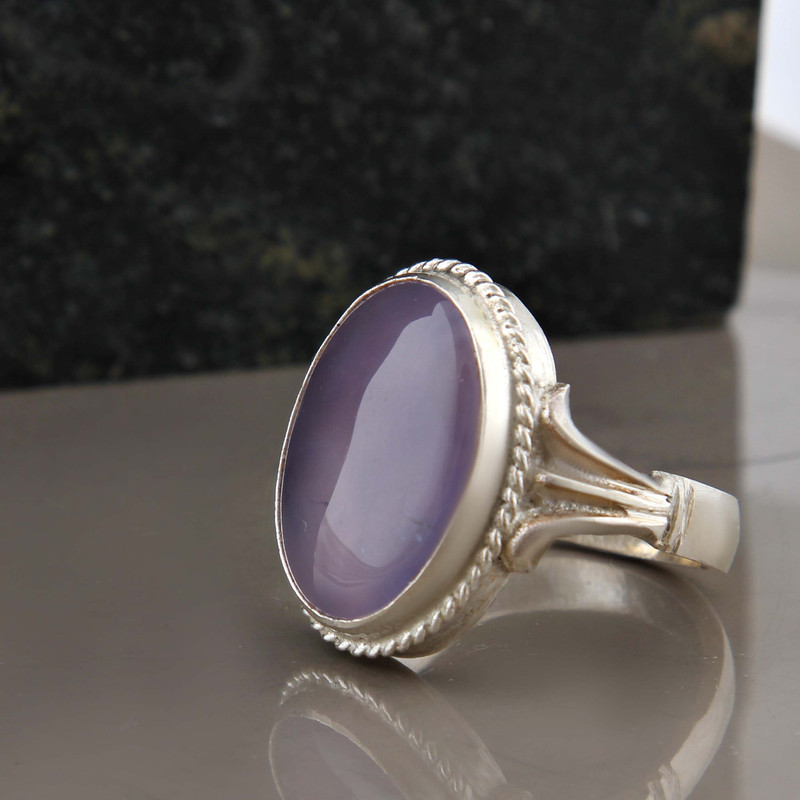 انگشتر نقره مردانه بازرگانی میلادی مدل سنگ عقیق سوسنی کد AM_2786