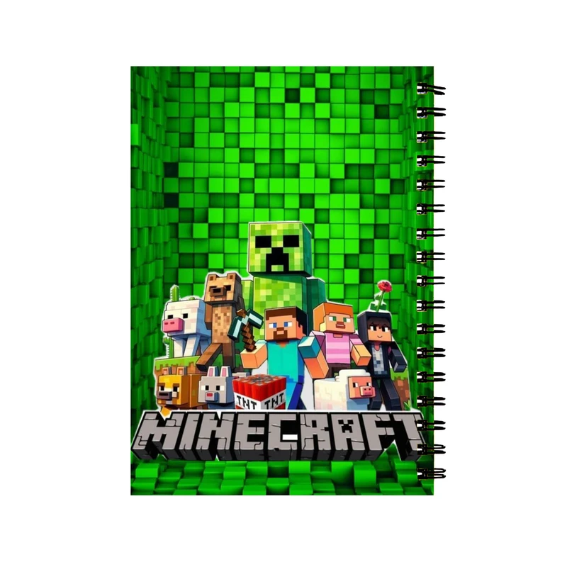 دفتر مشق 60 برگ مدل ماینکرافت کد 1005