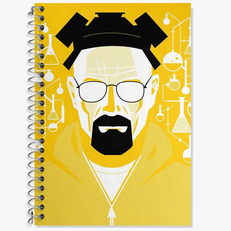 دفتر زبان 50 برگ خندالو مدل سه خط طرح سریال بریکینگ بد Breaking Bad کد 13289