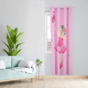  پرده مدل اتاق کودک دخترانه مخمل پانچی کد 4816 سایز 140x200 سانتی متر