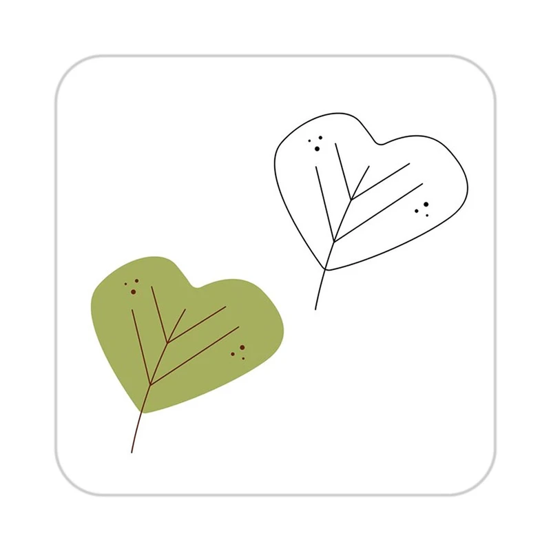 زیر لیوانی کاکتی طرح عاشقانه مدل mp40196