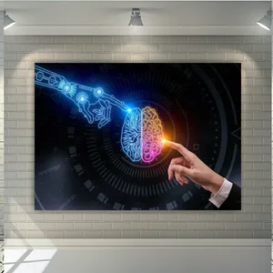 پوستر پارچه ای طرح تکنولوژی مدل هوش مصنوعی کد SDP3913