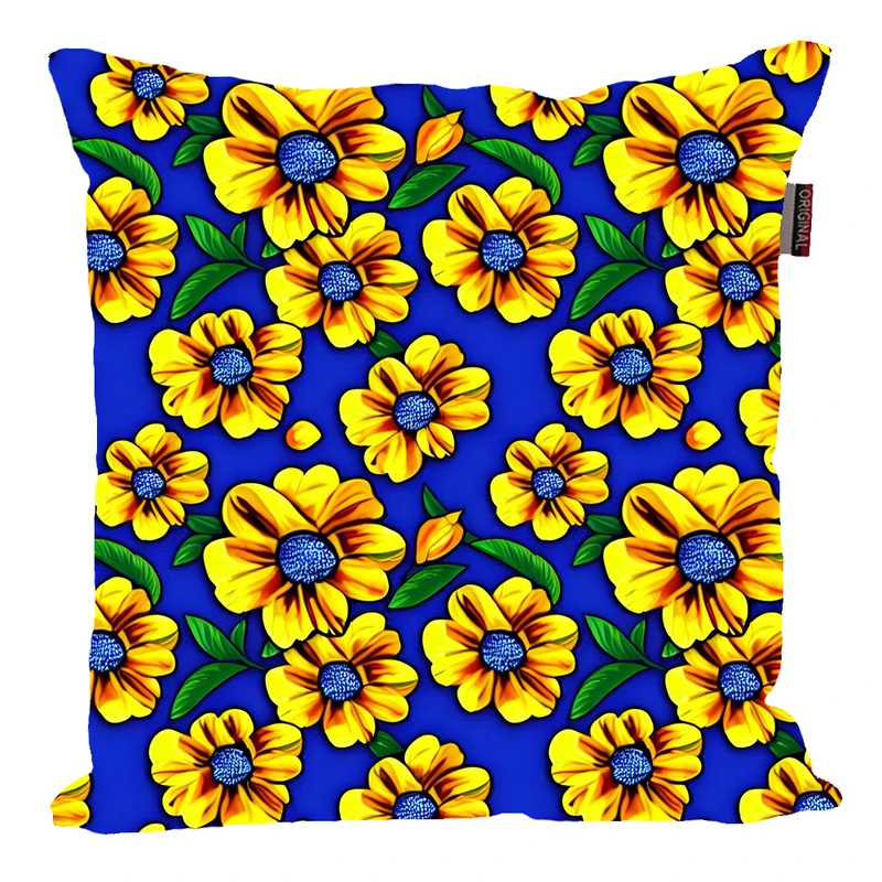 کوسن پاد آفرین مدل فانتزی طرح گل و برگ کد PK40643