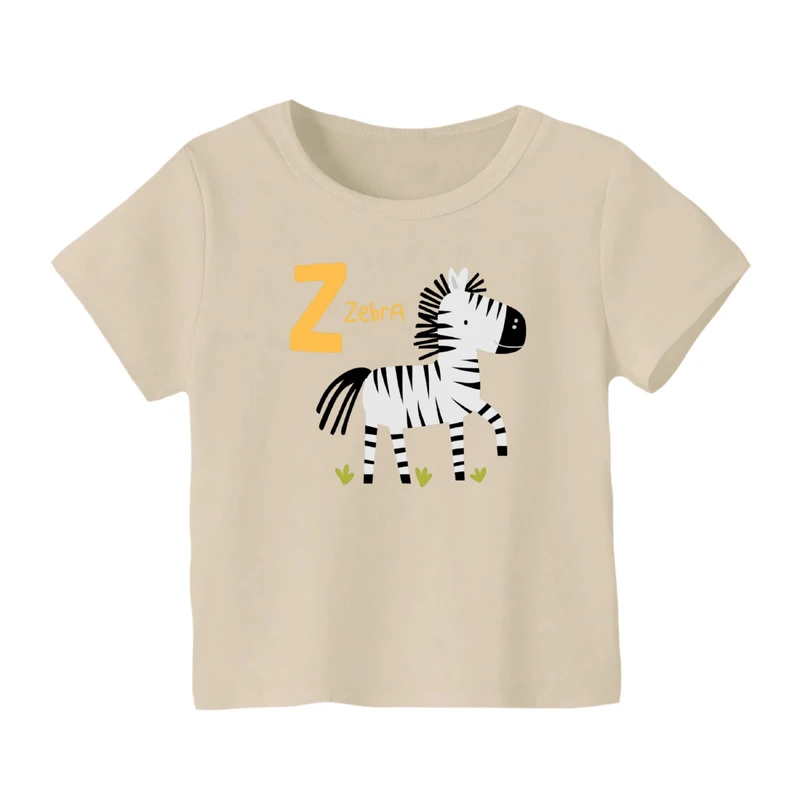 تی شرت آستین کوتاه بچگانه مدل گورخر کد ۱۱