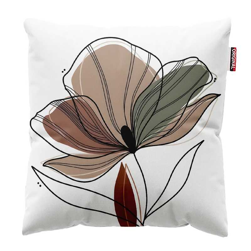 کوسن پاد آفرین مدل بوهو طرح گل کد PK403122 سایز 40*40 سانتی متر