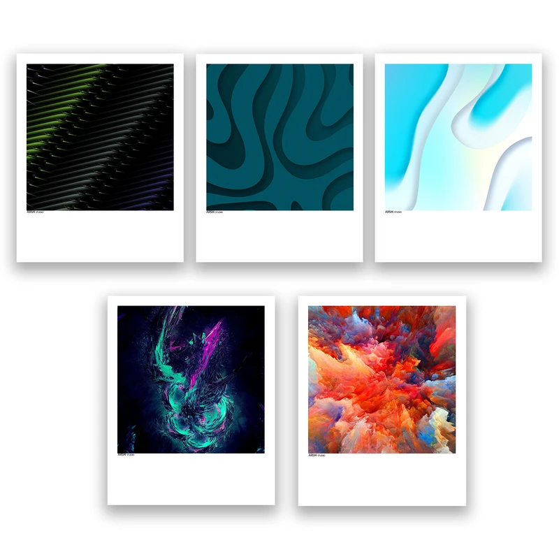 آویز تزیینی عرش مدل فانتزی هنری رنگی کد Asa1016 مجموعه پنج عددی