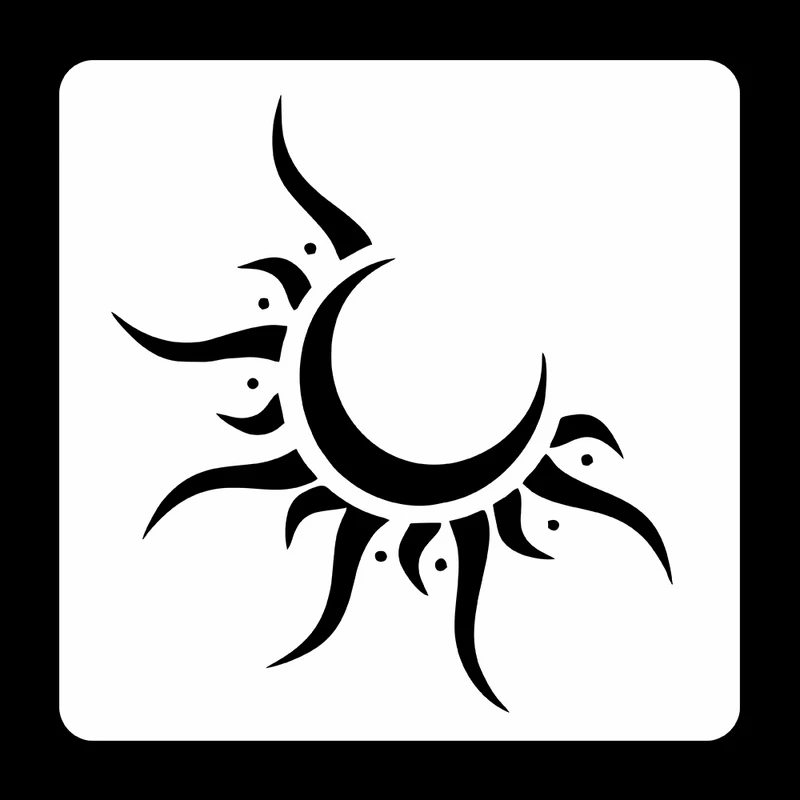 شابلون رستا مدل خورشید کد S158