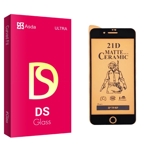 محافظ صفحه نمایش سرامیکی آسدا مدل DS glass مناسب برای گوشی موبایل اپل iPhone 7 Plus