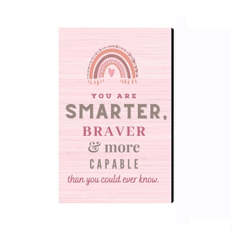 تابلو شاسی عرش مدل فانتزی انگیزشی You Are Smarter Braver more Capable than you could ever Know کد As3040