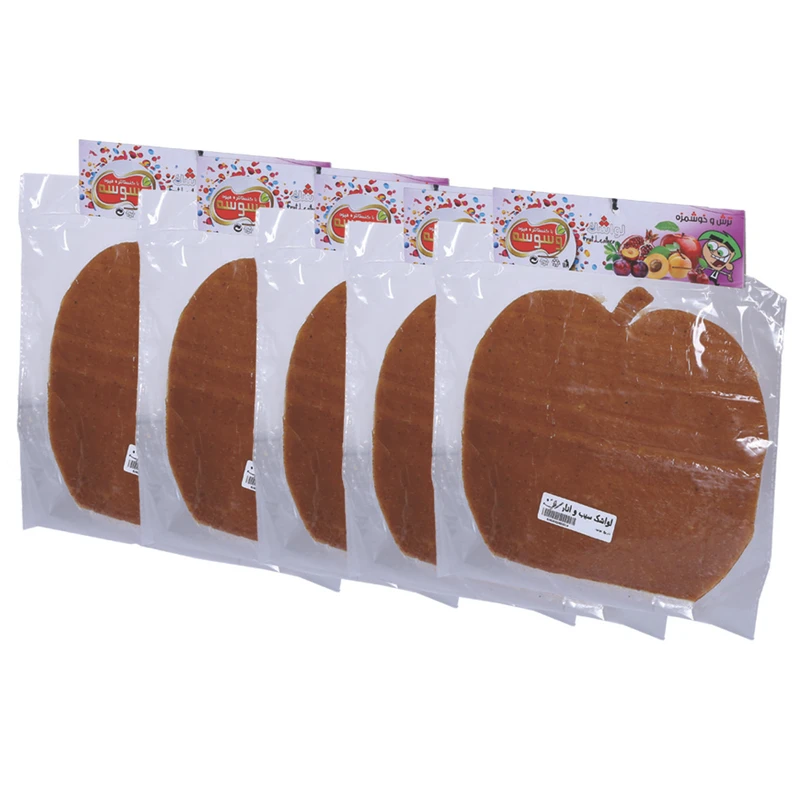 لواشک سیب وسوسه بسته 5 عددی