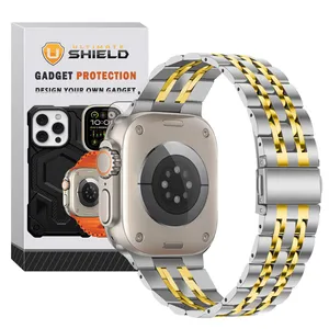 Ultimate Shield band model 7Bead SLV 2C suitable for Apple watch 44/45/46/49mm Series SE1/SE2/SE3/4/5/6/7/8/9/10/11/Ultra/Ultra2/Ultra3
