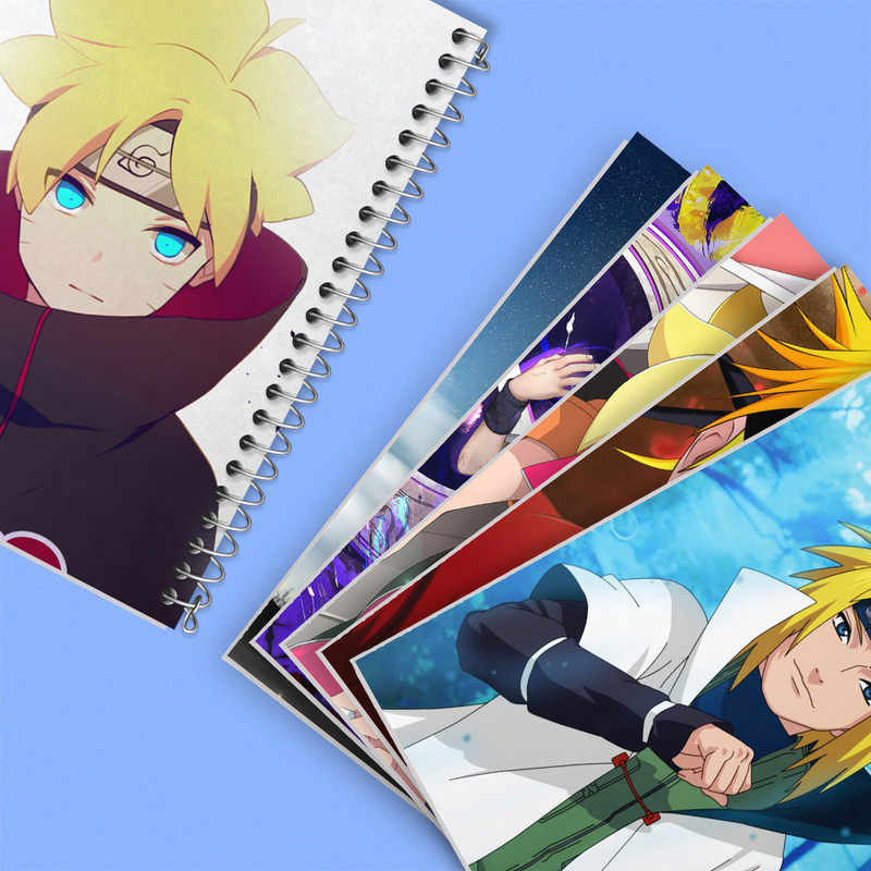 دفتر مشق 100 برگ خندالو طرح انیمه ناروتو کد 662 مجموعه 6 عددی