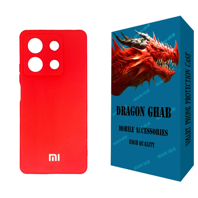 کاور دراگون قاب مدل سیلیکونی مناسب برای گوشی موبایل شیائومی Redmi Note 13 Pro 4G