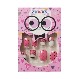 ناخن مصنوعی بچگانه زيمکو کد 1751 بسته 12 عددی
