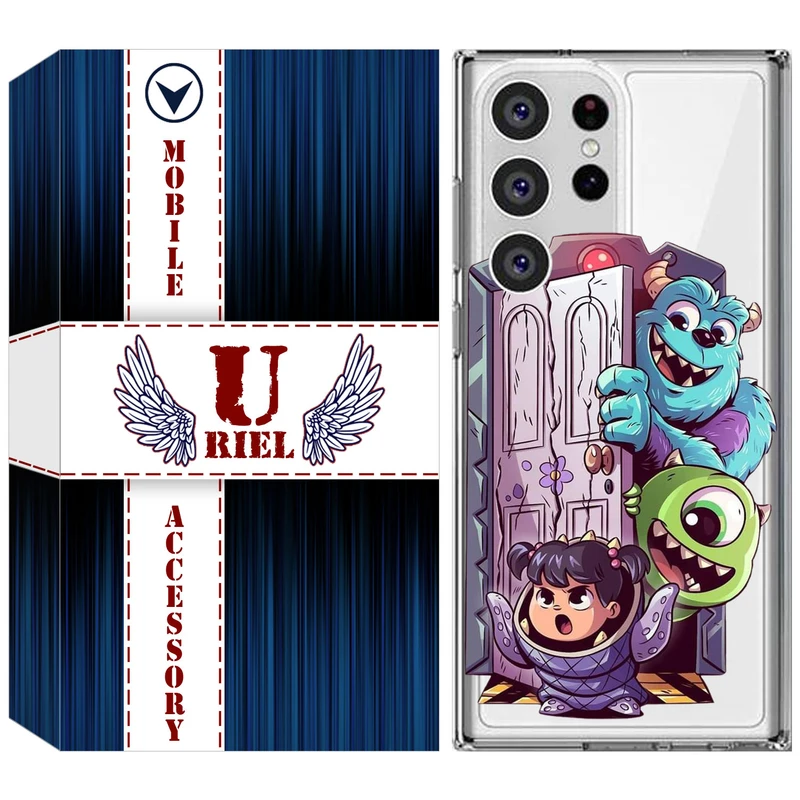 کاور یوریل قاب مدل Clear کد 67 طرح سالیوان مناسب برای گوشی موبایل سامسونگ Galaxy S23 Ultra