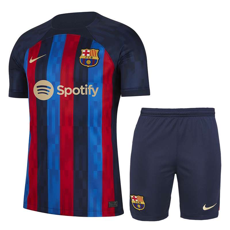 ست تی شرت و شلوارک ورزشی مردانه مدل بارسلونا 2023