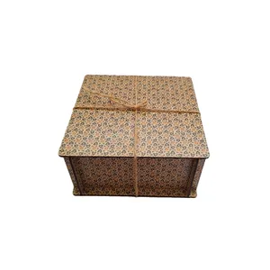 جعبه هدیه چوبی مدل گل ریز